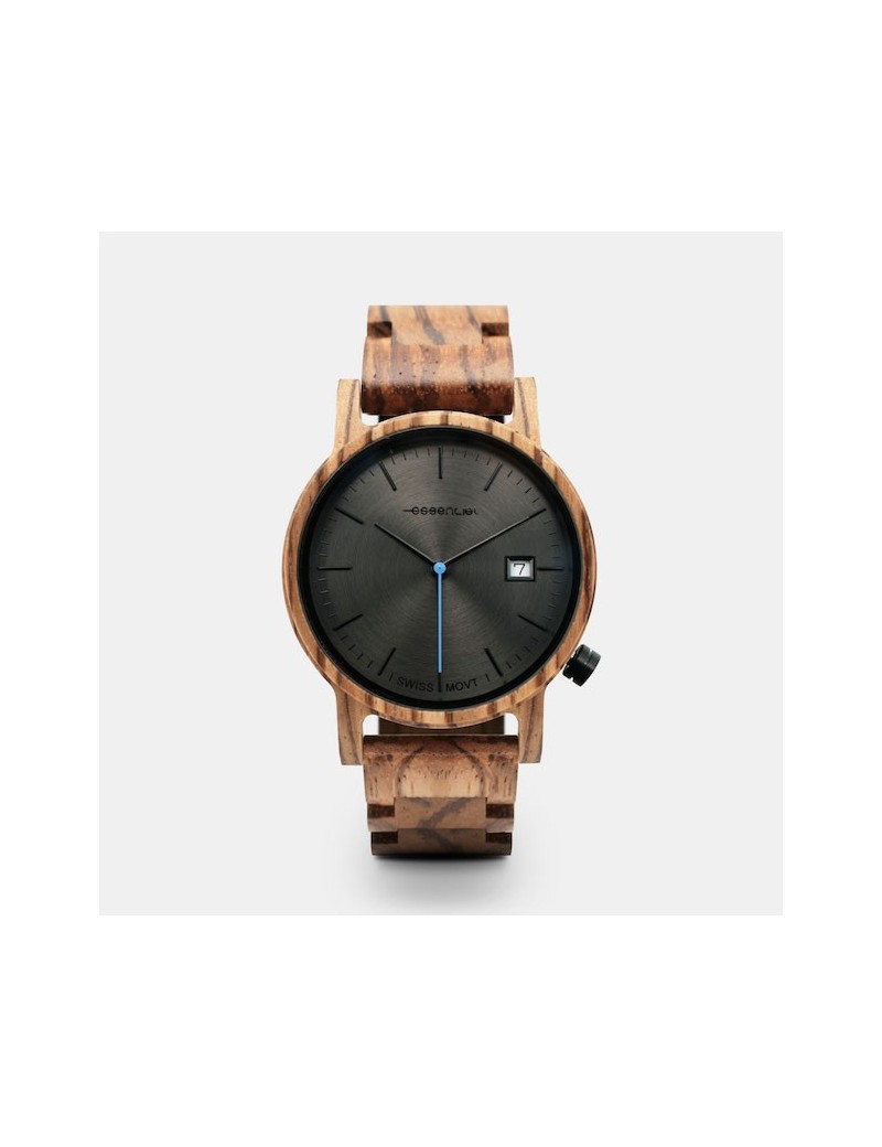 Montre bois homme zébrano - Métro7 Montre bois homme zébrano - Métro7