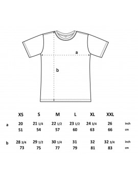 T-Shirt Jersey Classic Bio Unisexe - Guide des tailles